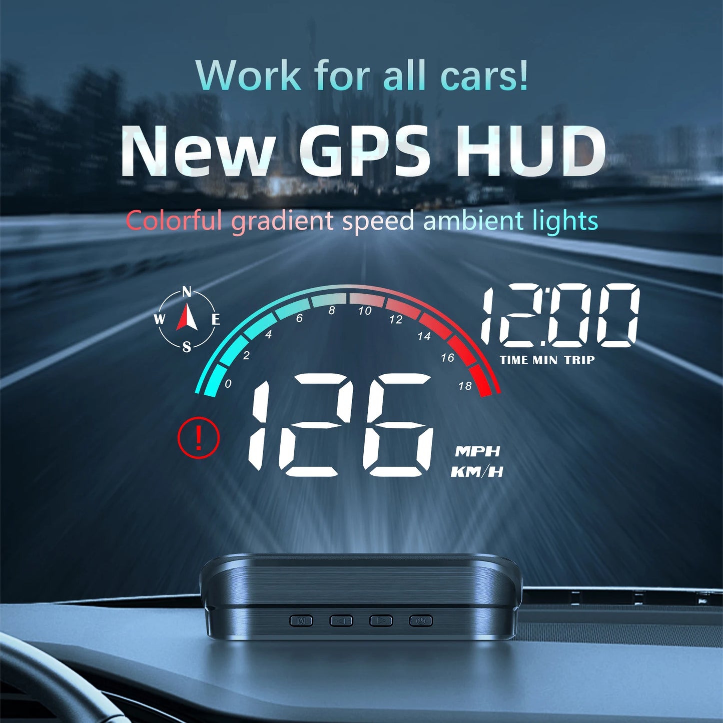 Heads Up Display For Cars, Windshield Projection