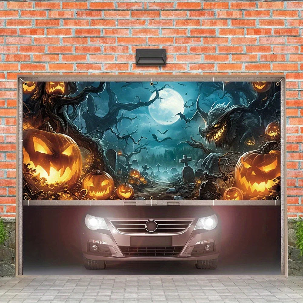 Halloween Garage Door Banner