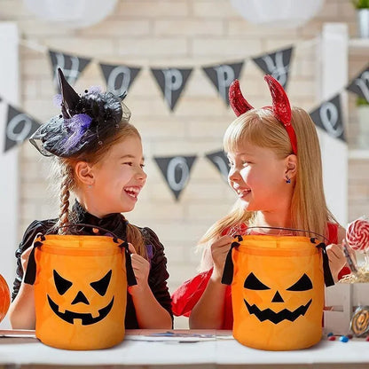 Halloween Trick or Treat Pumpkin Candy Bags LED Light